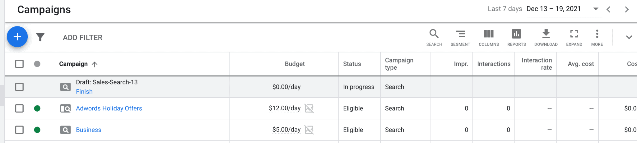 campaign level auction insights google ads