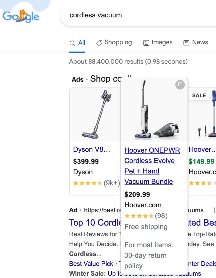 google shopping feed title