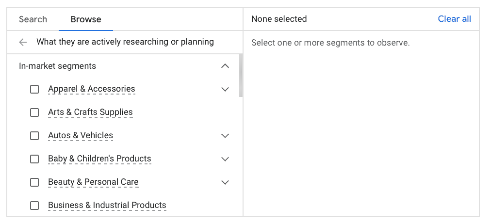 Setting Up Audience Segment on Google Ads