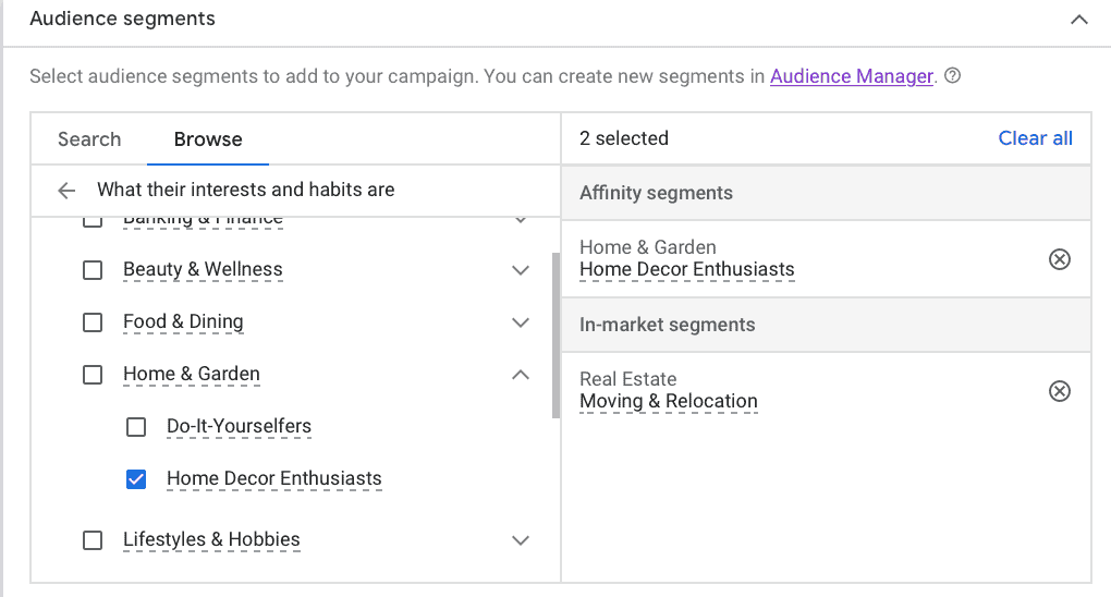 Setting Up Audience Segment on Google Ads