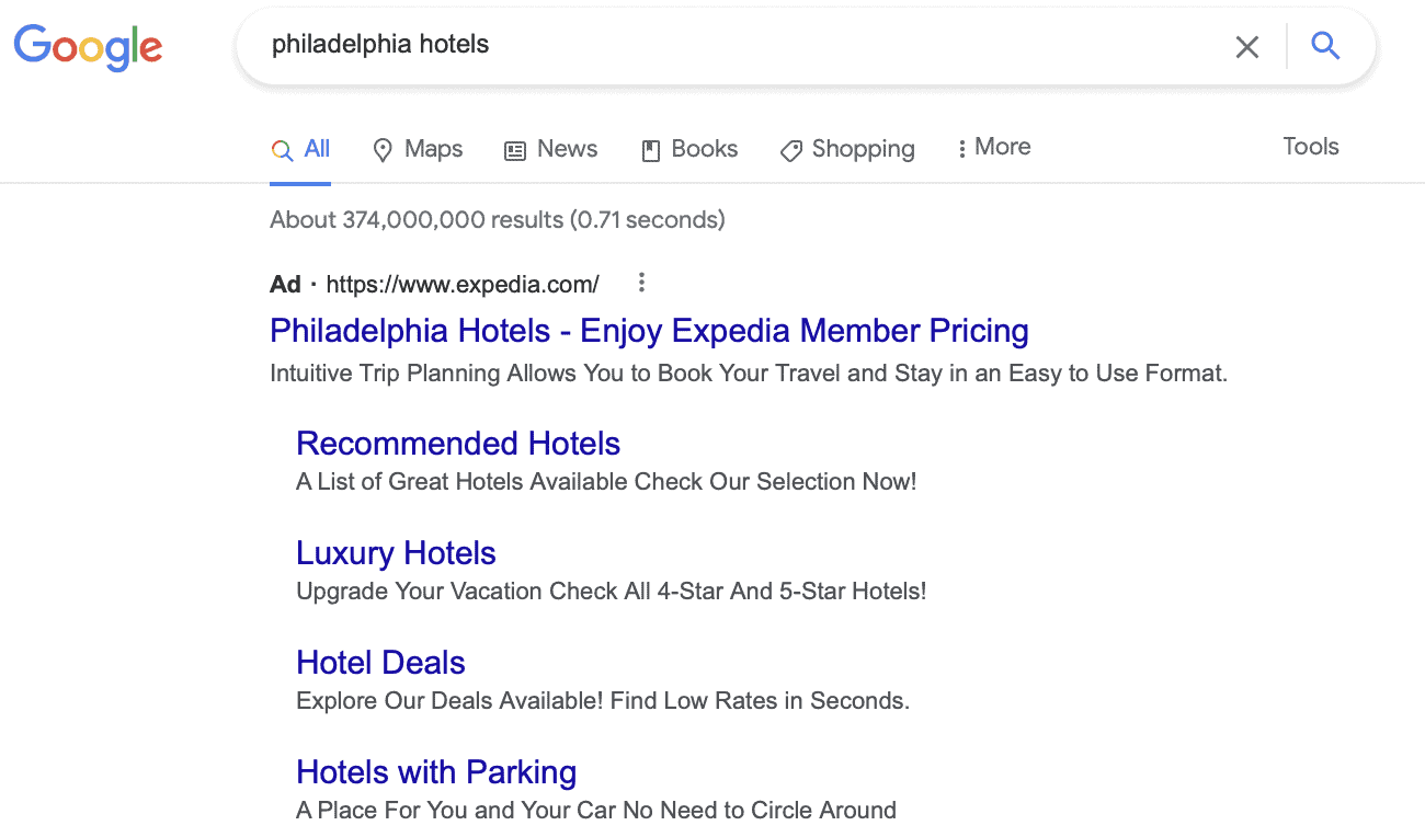 example of dynamic keyword insertion search ad