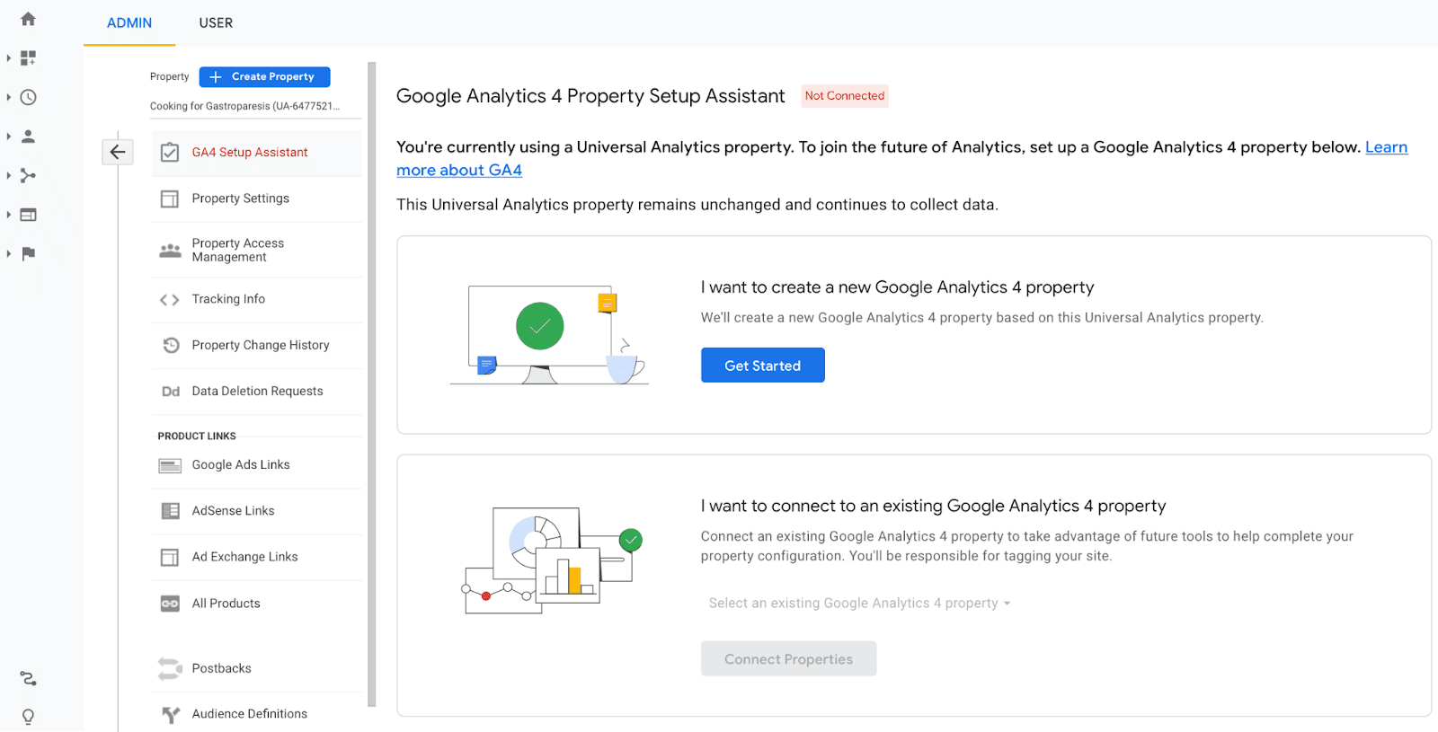 google analytics 4 setup assistant