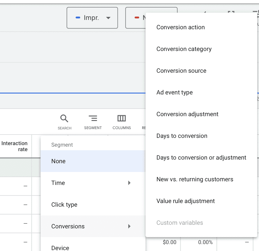 engaged view conversions metric